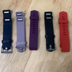 NWOT 5 Fitbit Charge 2 wristbands